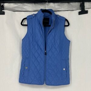 Talbots Women's Vibrant Blue Quilted Vest